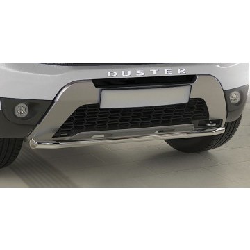 Защита переднего бампера d42 Arbori нерж. сталь для RENAULT Duster 2015-нв