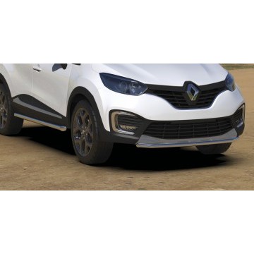 Защита переднего бампера d42 Arbori нерж. сталь для Renault KAPTUR 2016-нв