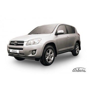 Защита переднего бампера d57 Arbori черн. для Toyota RAV4 2009-2014