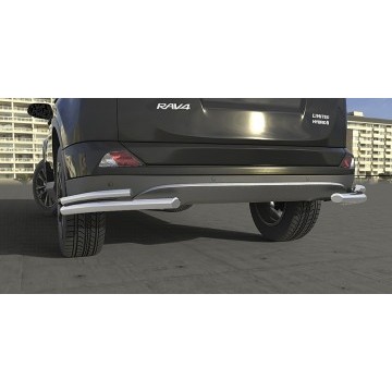 Уголки d57+d42 двойные  Arbori нерж. сталь для TOYOTA RAV4 2015-нв