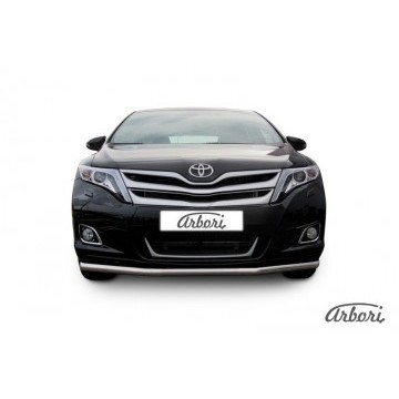 Защита переднего бампера d57 Arbori нерж. сталь для Toyota VENZA 2012-2017
