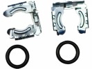 Комплект для подключения радиатора отопителя Chery Indis, Tiggo 5 (фиксаторы, кольца)