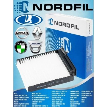 Фильтр салонный «Nordfil» Lada Largus / Renault Logan I, Duster I, Sandero I