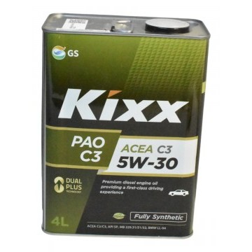 Масло моторное Kixx PAO C3 5W-30 /4л синт.