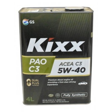 Масло моторное Kixx PAO C3 5W-40 /4л синт.