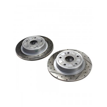 Диск тормозной COOLRAY ЗАДНИЙ (комплект) перфорация , насечки (уценка)