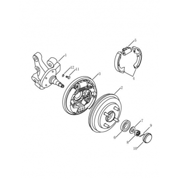 Rear axle head cover Geely Otaka