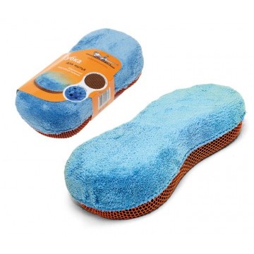 Губка из микрофибры и коралловой ткани