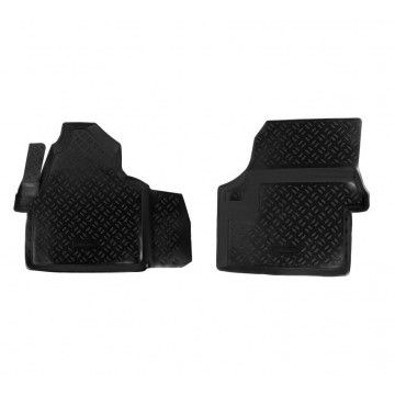 Ковры в салон передние Mercedes-Benz Sprinter (W906) /VW Crafter (2006-) компл. 2 шт., высокий борт, полимерные, черные