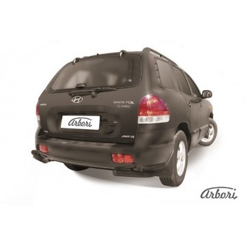 Уголки d57+d42 двойные Arbori черн. для Hyundai SANTA-FE Classic (Таганрог) 2000-2012